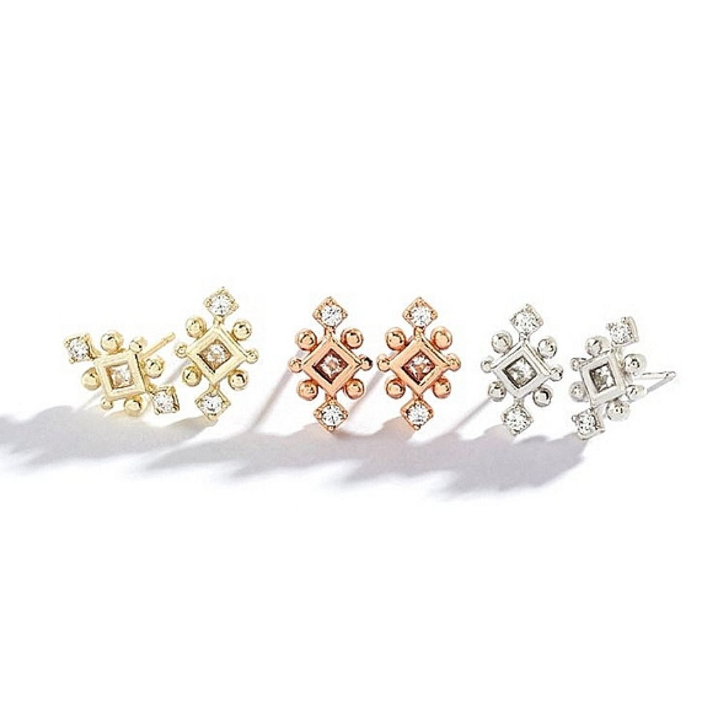 NEW Kendra Scott Tilda Stud Earrings in Rose Gold - Picture 7 of 8